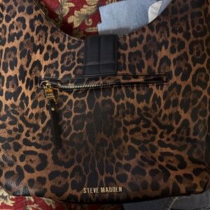 Steve Madden Brown Leopard Shoulder Bag